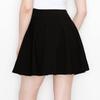 ALWAYS Women's Flared Mini Skater Skirt - High Waist Casual Stretch Basic Skirt Black M view 4