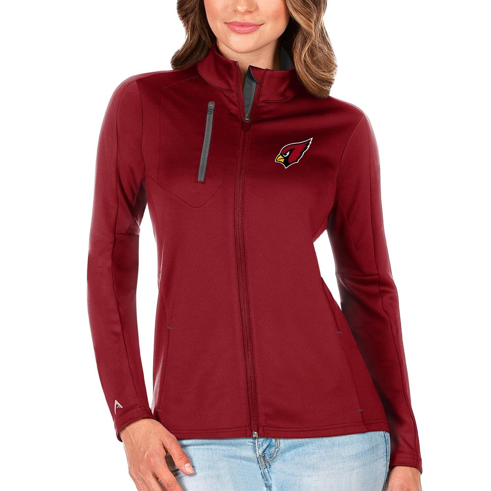Antigua Women's Cardinal/Charcoal Arizona Cardinals Generation Full-Zip Jacket