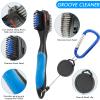 sprookber Golf Accessories Set - PRO Retractable Golf Club Brush, Microfiber Waffle Pattern Golf Towel, Golf Divot Repair Tool, Golf Ball Marker - Golf Club Cleaning Kit, Golf Accessories for Men view 3
