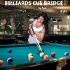Sumind Retractable Pool Bridge Stick - Adjustable Billiards Cue Bridge with Removable Head, Wooden Handle & 5 Position Slots, Portable Pool Table Accessories for Home, Club & Tournament(Brown) view 2