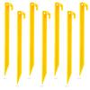 Sumind 24 Pcs Plastic Tent Stakes 12 Inch Heavy Duty Anchoring Tent Pegs Yellow Spike Hook for Rust-Proof Garden Lawn Camping Beach Canopy Outdoor Sand Pegs Accessories view 1