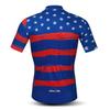 JPOJPO Men's Cycling Jerseys Tops Biking Shirts Short Sleeve Bike Clothing Full Zipper Bicycle Jacket with Pockets view 2
