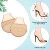 Sintege 10 Pairs Women's Toe Topper Socks with Padding Pads Covers Forefoot Pads Cushions Half Socks Non Skid Reusable Protectors (Nude) view 4