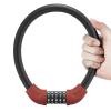 ROCKBROS Bike Lock 5 Digit Cable Lock Lightweight Bicycle Lock Bike Lock Combination Portable Lock for Bike 22inch Red view 1