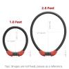 ROCKBROS Bike Lock 5 Digit Cable Lock Lightweight Bicycle Lock Bike Lock Combination Portable Lock for Bike 22inch Red view 2