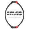 ROCKBROS Bike Lock 5 Digit Cable Lock Lightweight Bicycle Lock Bike Lock Combination Portable Lock for Bike 22inch Red view 4