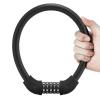 ROCKBROS Bike Lock 5 Digit Cable Lock Lightweight Bicycle Lock Bike Lock Combination Portable Lock for Bike 22inch Black view 1