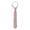 Spring Notion Boys' Cotton Floral Print Zipper Neckties in Trendy Colors, 46-Cinnamon Medium view 1