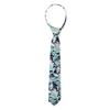 Spring Notion Boys' Cotton Floral Print Zipper Neckties in Trendy Colors, 50-Marine Medium