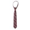 Spring Notion Boys' Cotton Floral Print Zipper Neckties in Trendy Colors, 47-Wine Small view 1