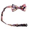 Spring Notion Men's Cotton Floral Print Pre-tied Bow Tie for Wedding Summer Party Dressy and Casual, 52-Quartz view 2