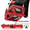 BUCKLOS Mountain Bike Pedals MTB Pedals Flat, Bicycle Road Bike Adult Large Platform Pedal with Non-Slip Grips for Gravel/Ebike/Hybrid Bikes/Beach Cruiser(9/16 Nylon Red) view 3