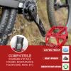 BUCKLOS Mountain Bike Pedals MTB Pedals Flat, Bicycle Road Bike Adult Large Platform Pedal with Non-Slip Grips for Gravel/Ebike/Hybrid Bikes/Beach Cruiser(9/16 Nylon Red) view 4