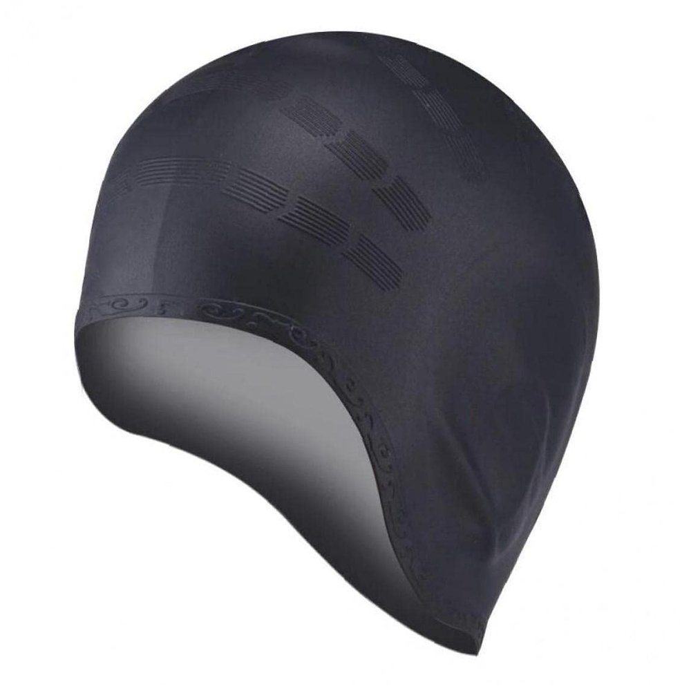 TOSSPER Adult Silicone Swimming Cap Hair Waterproof Swim Hat for Men and Women Swim Pool
