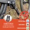 BUCKLOS Mountain Bike Pedals MTB Pedals Flat, Bicycle Road Bike Adult Large Platform Pedal with Non-Slip Grips for Gravel/Ebike/Hybrid Bikes/Beach Cruiser(9/16 Nylon Orange) view 4
