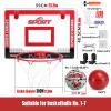 Mini Basketball Hoop Kit, Home Office Kindergarten Door Wall-Mounted Basketball Hoop, with 2 Balls and Complete Basketball Accessories (Size : 23.2x15.9in) view 2