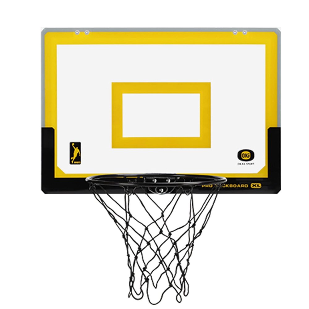 Indoor Mini Basketball Hoop Kit, Adult and Child Folding Wall-Mounted Basketball Stand, with 2 Balls and Basketball Accessories (Size : 45.5x30.5cm)