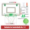 Indoor Mini Basketball Hoop, Wall-Mounted Basketball Hoop That Glows in The Dark, with 2 Balls and Complete Basketball Accessories (Size : 17.9x12in) view 2