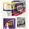 Indoor Mini Basketball Hoop Kit, Wall-Mounted Basketball Stand for Adults and Children, Sports Fitness Backboard, Foldable (Size : 23.2x15.9in) view 4