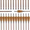 RUOERSI Archery Arrows Carbon Arrows Spine 500 Hunting Arrows Shooting Target Practice Arrow for Compound Bow Recurve Bow Long Bow Pack of 12 (28 inch) view 1
