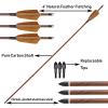 RUOERSI Archery Arrows Carbon Arrows Spine 500 Hunting Arrows Shooting Target Practice Arrow for Compound Bow Recurve Bow Long Bow Pack of 12 (28 inch) view 3