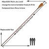 RUOERSI Archery Arrows Carbon Arrows Spine 500 Hunting Arrows Shooting Target Practice Arrow for Compound Bow Recurve Bow Long Bow Pack of 12 (28 inch) view 4