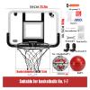 Indoor Mini Basketball Hoop Kit, Portable Wall-Mounted Basketball Hoop for Adults and Children, Sports Fitness Backboard, 2 Sizes (Size : 23.2x15.9in) view 2