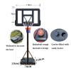 Basketball Hoop Adjustable 150-210cm Basketball Stand, Children's Free Standing Portable Basketball Hoop, with PVC Backboard and 45cm Steel Rim view 3