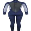 Typhoon Womens Storm3 3/2mm Backzip Wetsuit - Navy/Grey Marl 250886 8 view 2