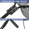 Blue Billow Rubber Fishing Net Large Folding Landing Collapsible Aluminum Pole Handle with Deep Net for Fishing,Big Fishing Net for Freshwater and Saltwater,Fly Fsihing Net Extend to 67 inches view 3
