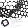 Blue Billow Rubber Fishing Net Large Folding Landing Collapsible Aluminum Pole Handle with Deep Net for Fishing,Big Fishing Net for Freshwater and Saltwater,Fly Fsihing Net Extend to 67 inches view 4