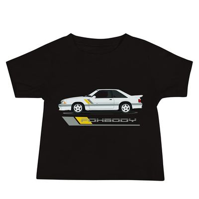JG Infinite 1989 Stang Foxbody 3rd Gen Baby Jersey Short Sleeve Tee Black