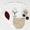 Doozy Designs Whale First Birthday Shirt or Bodysuit for Baby Boy, Toddler Boy Birthday Shirt, Nautical Ocean Theme Birthday (3-6M Short Sleeve Bodysuit) view 3