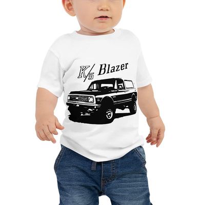 1971 Chevy Blazer K5 Baby Jersey Short Sleeve Tee White