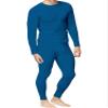 Place and Street Mens Cotton Thermal Underwear Set Shirt Pants Long Johns (Royal Blue, Small) view 1