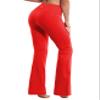 BUBBLELIME 29"/31"/33"/35"/37" 4 Styles Women's High Waist Bootcut Yoga Pants - Basic Nylon_Scarlet XS-29 Inseam(1) view 1