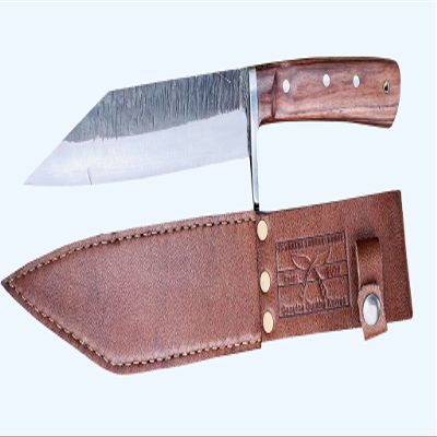 EGKH 8 Inches Blade Authentic Seax Knife - Handmade Full Tang Real Working Kukri - Carbon Steel Hunting and Working Knife from Nepal