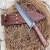 EGKH 8 Inches Blade Authentic Seax Knife - Handmade Full Tang Real Working Kukri - Carbon Steel Hunting and Working Knife from Nepal view 4