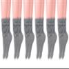 AWS/American Made Slouch Scrunch Lightweight Socks for Women Shoe Size 5 to 10 (Gray - 6 Pair) view 1