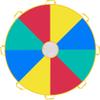 Rettebovon Parachute with Handles 8ft Play Parachute Games for Outdoor Team Games,You Can Also Use it for Trampoline Cover Picnic Mat Furniture Cover view 1