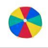 Rettebovon Parachute for Kids with 8 Handles Multi-Purpose Waterproof 6ft Play Parachute Toy Games for Team Games,You Can Also Use it for Trampoline Cover Picnic Mat Furniture Cover (6ft) view 2