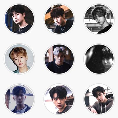 CNW Studio Stray Kids 9 Stickers! I Am Not! Round! Cool Asf! Vinyl Waterproof Sticker Decal Car Laptop Wall Window Bumper Sticker 5"