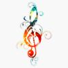 CNW Studio Love Music, Clef, Treble Clef, Musician, Festival, Choir, Band Vinyl Waterproof Sticker Decal Car Laptop Wall Window Bumper Sticker 5" view 1