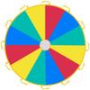 Rettebovon Parachute with Handles 16ft Play Parachute Games for Outdoor Team Games,You Can Also Use it for Trampoline Cover Picnic Mat Furniture Cover view 1