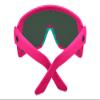 Spy Optic Monolith, Cylindrical Shield Sunglasses, Color and Contrast Enhancing Lenses, Matte Neon Pink - Happy Bronze Light Green Spectra Mirror Lenses view 4