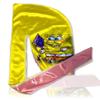 CROWN Art Silky Anime Durag with Long Wide Tails and Quadruple Stitching - Satin Fabric Du Rag for Comfort Compression,Yspnge Large view 1