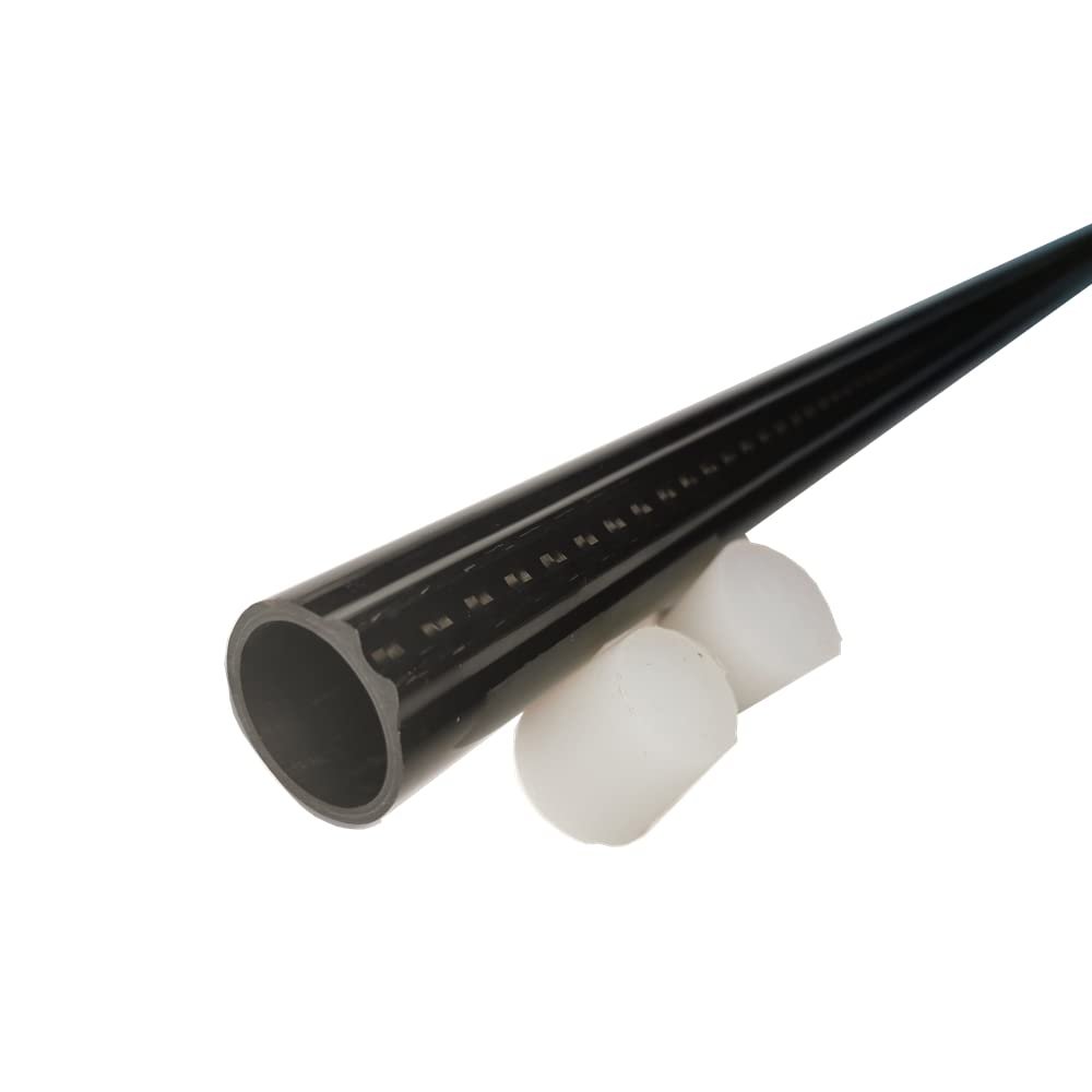 Carbon Fiber Speargun Barrel, Spearfishing Gun Barrel Tube with Track, ID26mm OD31mm (90)