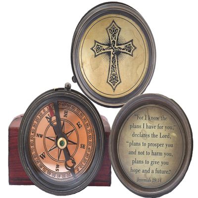 Baptism Gift Engraved Cross and Be Strong and Courageous, Jeremiah 29:11 Confirmation Gift Ideas, Uplifting | Heavenly Gift of Faith. The Perfect Baptism Gift, Missionary, Birthday (Jeremiah 29:11)