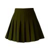 TONCHENGSD Women's High Waist Pleated Mini Skirt(ArmyGreen, XS) view 1