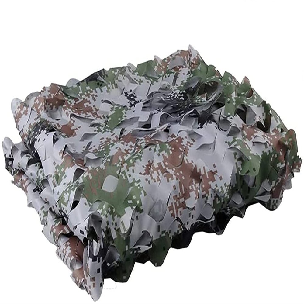 EIIDJFF Camo Netting Sun Shade Outdoors Woodland Nets for Camping Hunting Blinds Party Decoration Camo Net 522(Size:5x5m)
